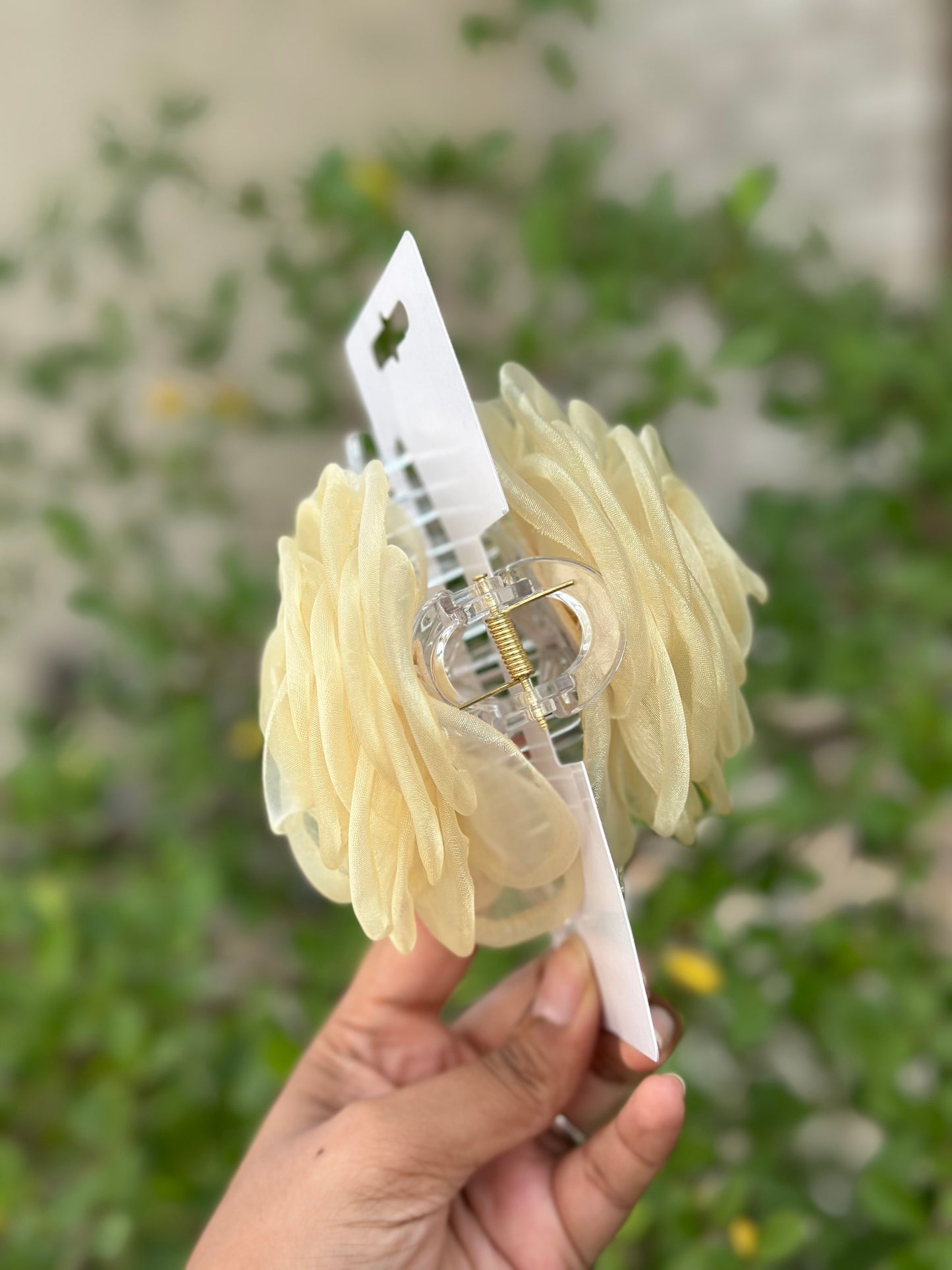 Rosa Butter  - Flower Hair Claw Clip