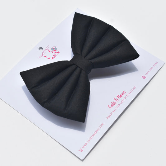Solid Black - Classic hair Bow