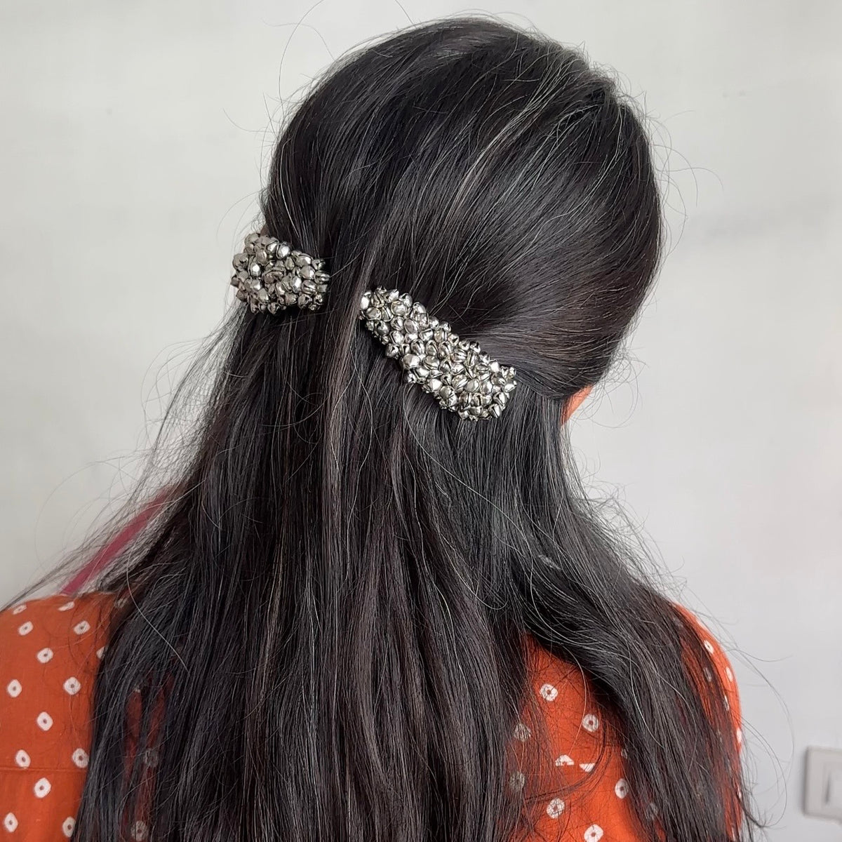 Ghungroo oxidise clips - Navratri clip set