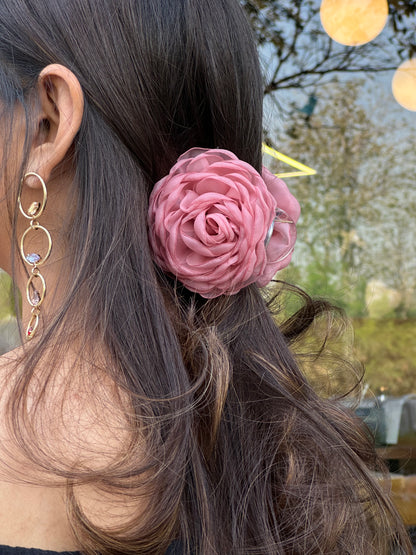Peony - Flower Hair Claw Clip