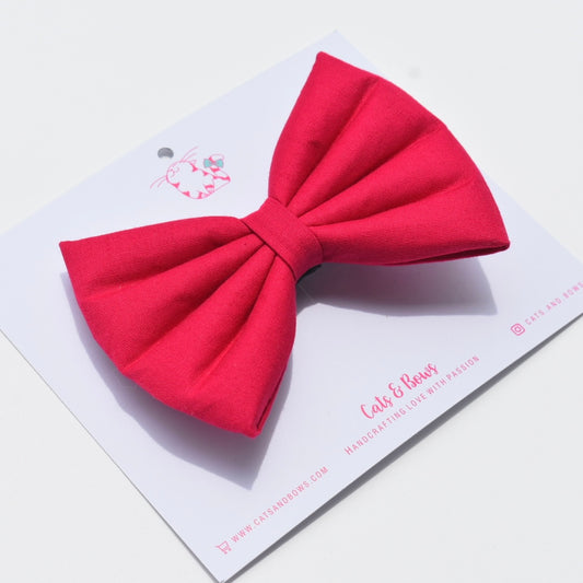 Solid Hotpink - Classic hair Bow