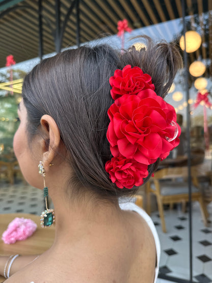 Gajra - Flower Hair Claw Clip