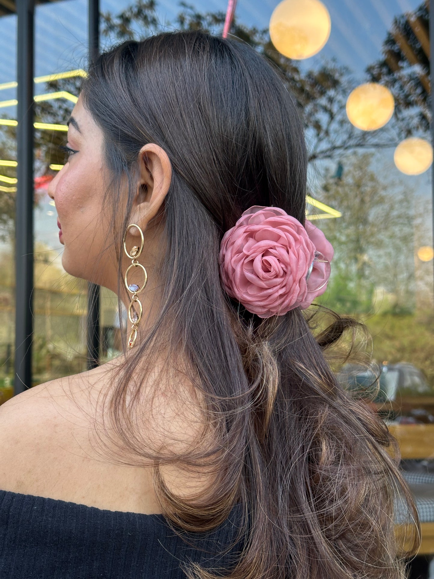 Peony - Flower Hair Claw Clip