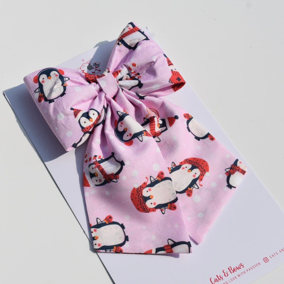 Penguin - Midi Tail Hair Bow