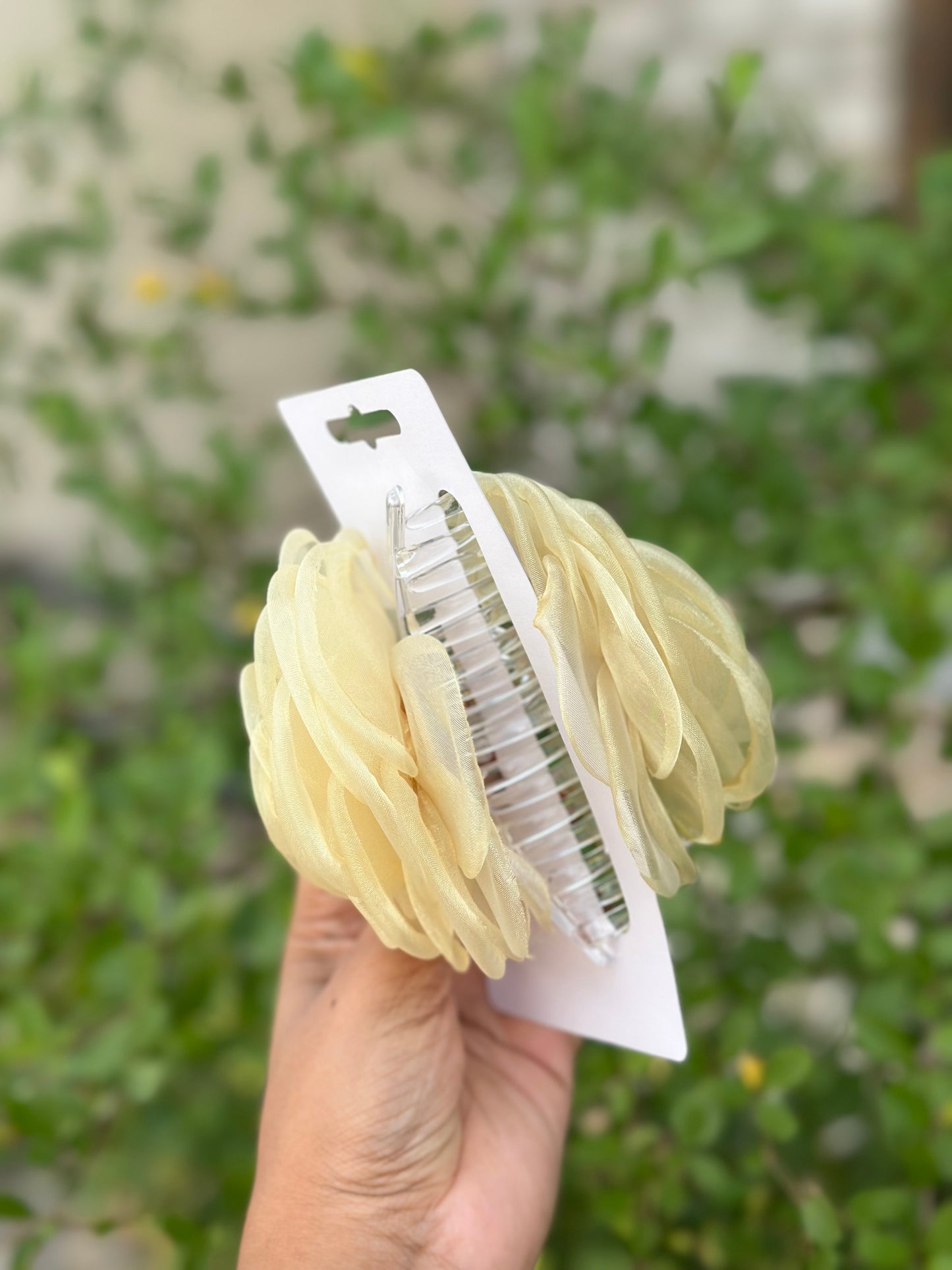 Rosa Butter  - Flower Hair Claw Clip