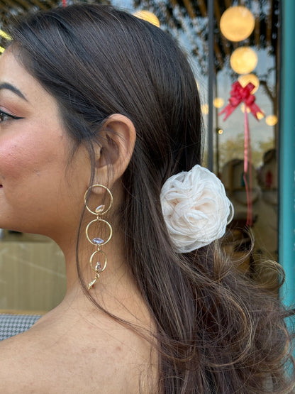 Peony - Flower Hair Claw Clip