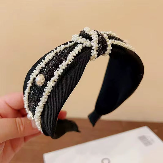 Tweed Pearl headband