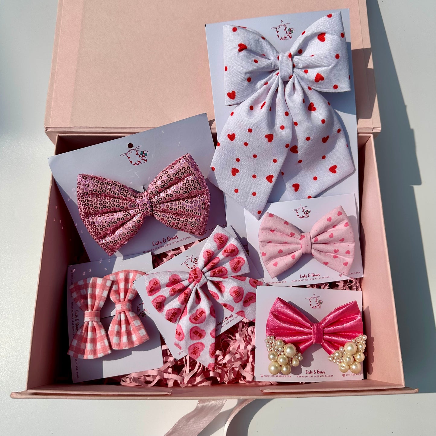 Sweetheart Galantines Pink Gift Box - Set of 6