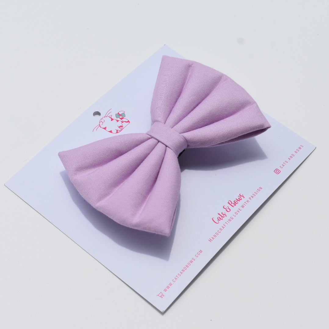 Solid Lilac - Classic hair Bow