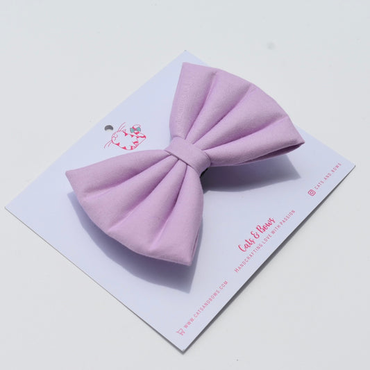 Solid Lilac - Classic hair Bow