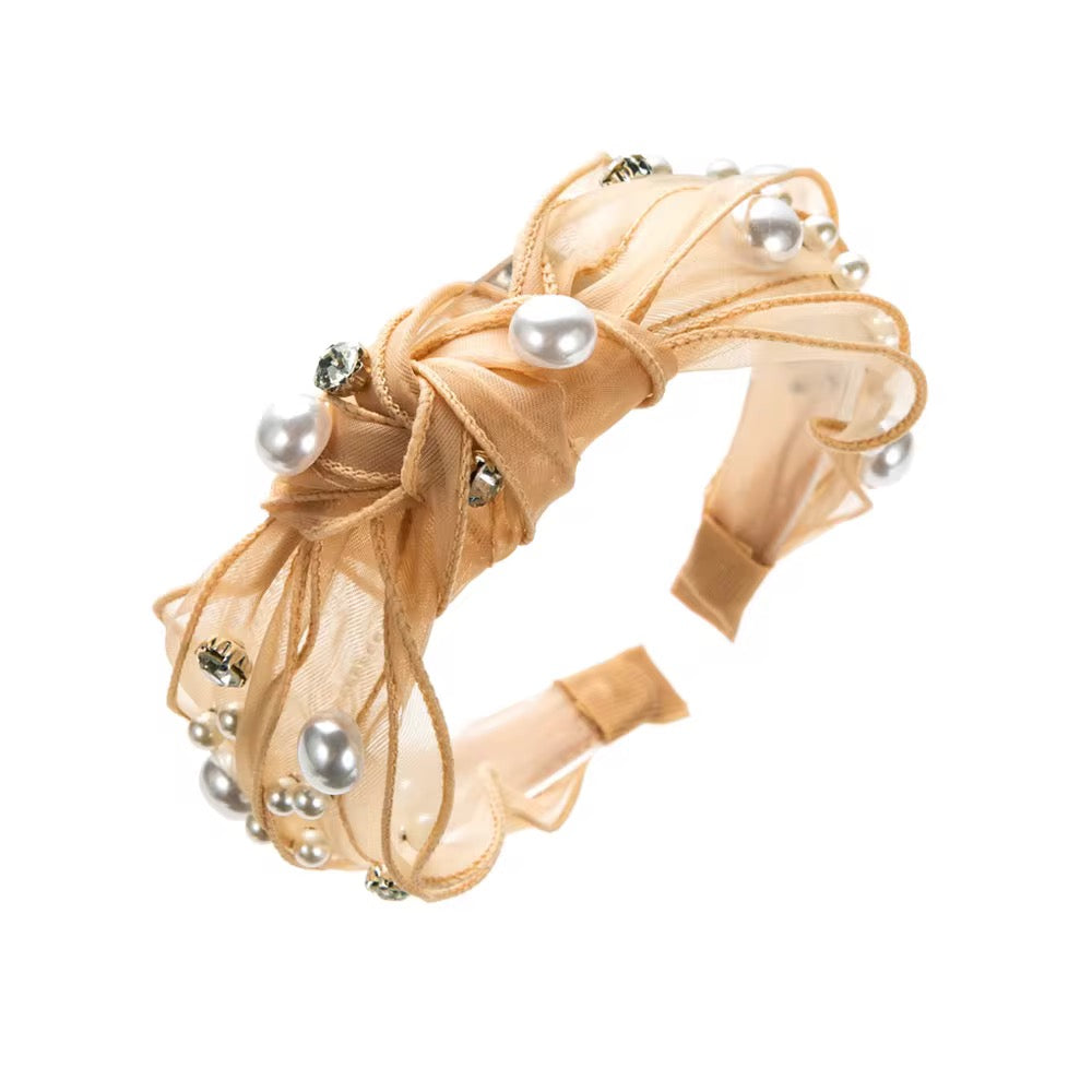 Organza embellished Headband