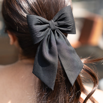 Black - Midi Tail Bow