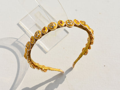 Haldi yellow - Festive hairband