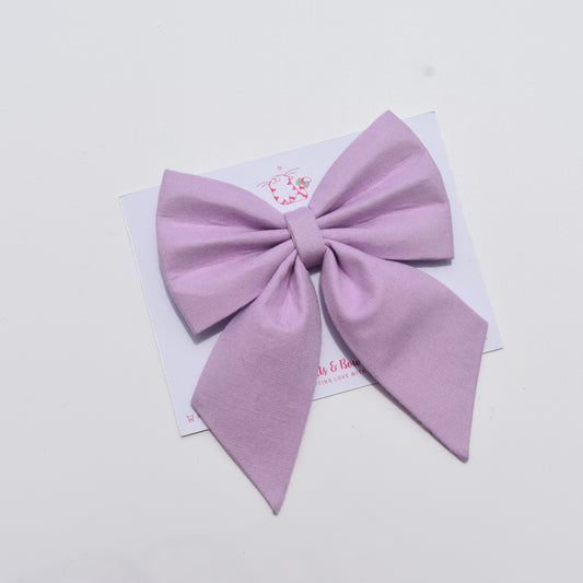 Lilac - Pigtail Bow