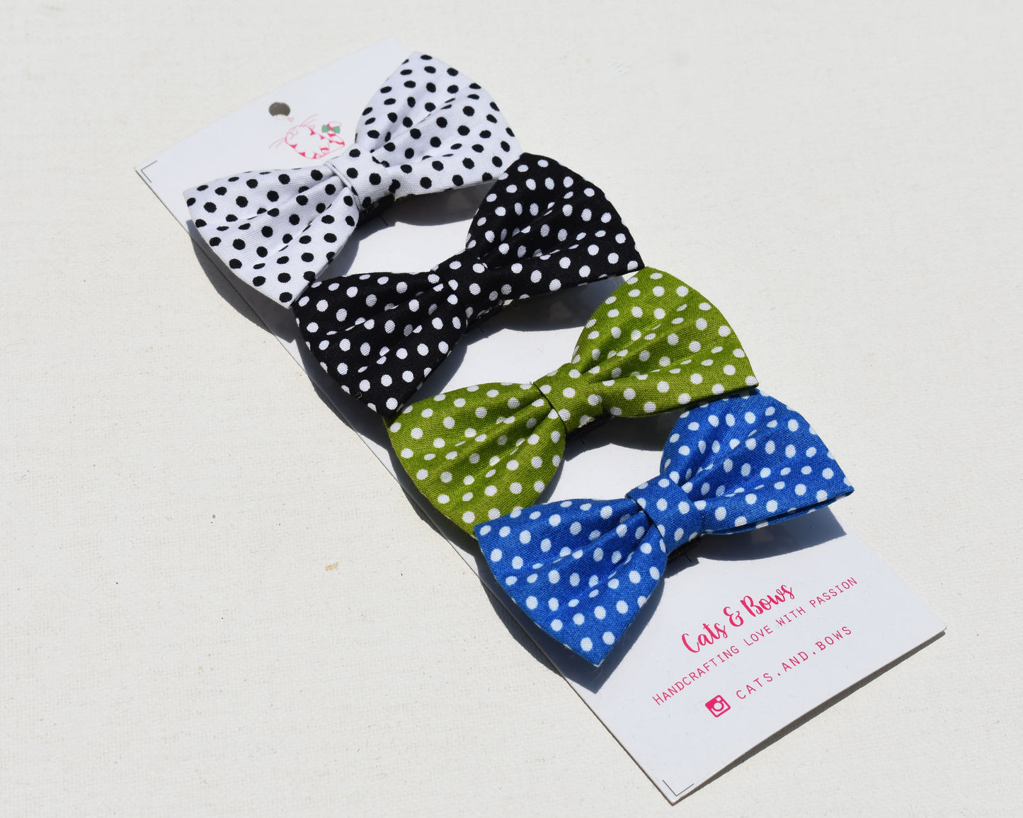 Dotty - Petite bows set of 4