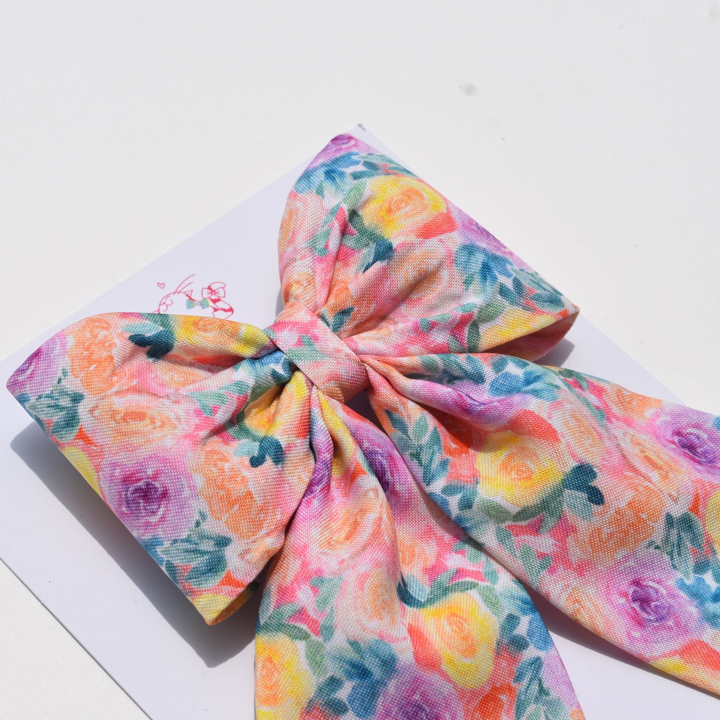 Rosey - Midi Tail Hair Bow