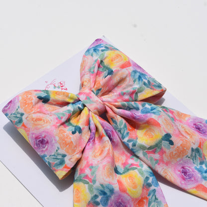 Rosey - Midi Tail Hair Bow