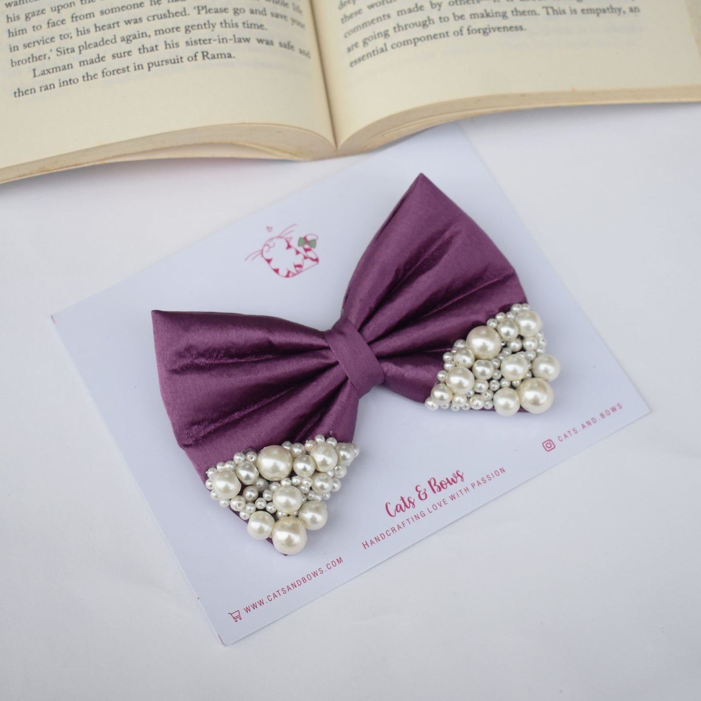 Grape Pearl Bow