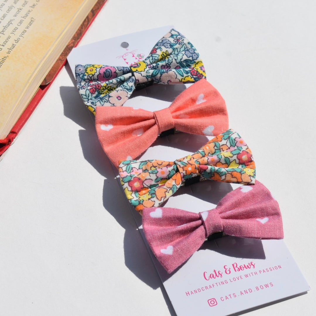 Summer love - Petite bows set of 4