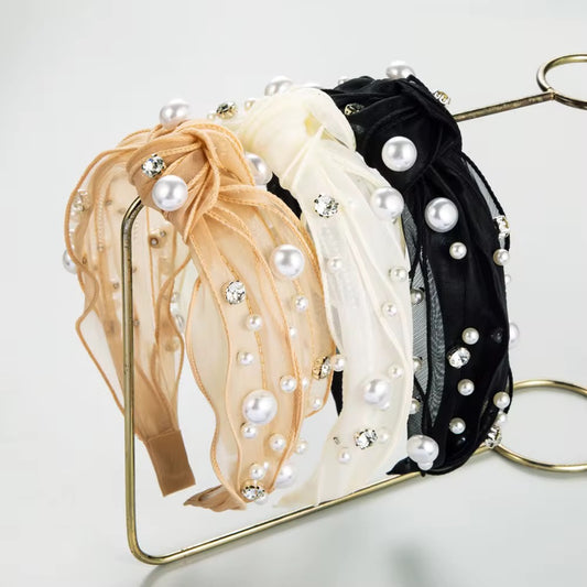 Organza embellished Headband