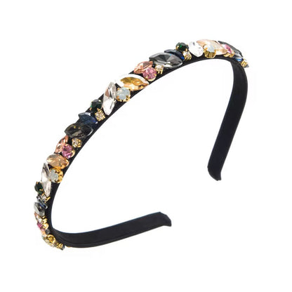Thin Crystal Embellished Statement Headband