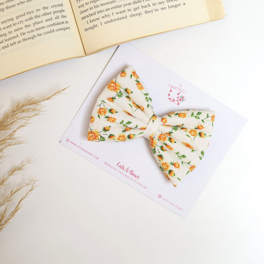 Sunshine floral - Classic hair Bow