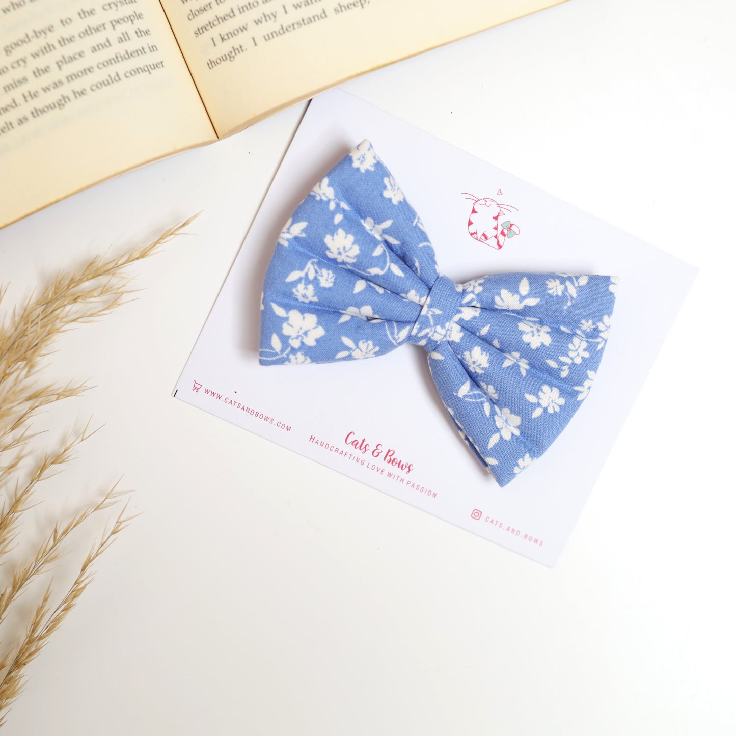 Skie Floral - Classic hair Bow