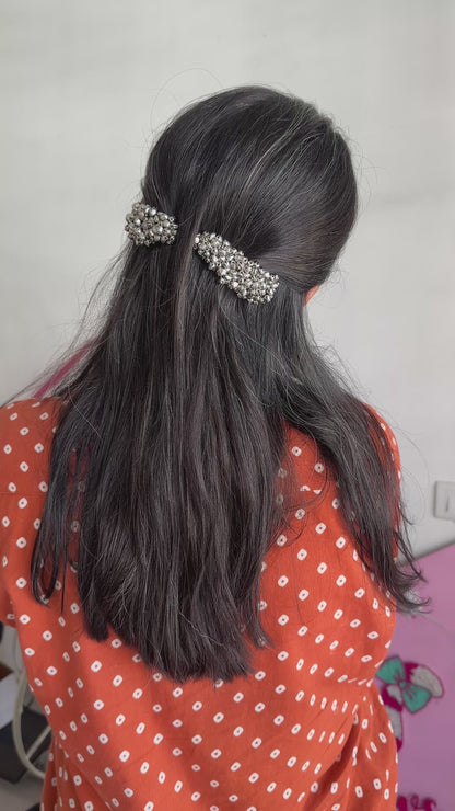 Ghungroo oxidise clips - Navratri clip set