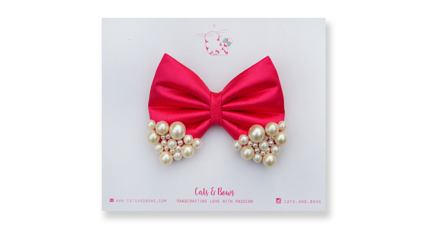 Medium Pink Pearl Bow
