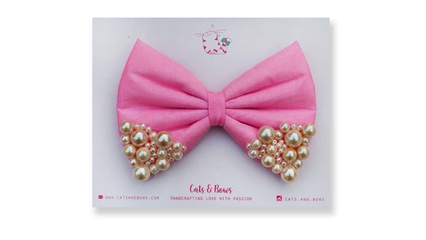 Baby Pink Pearl Bow