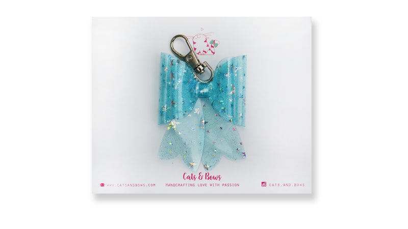 Starry Jelly Icy Blue Bow charm