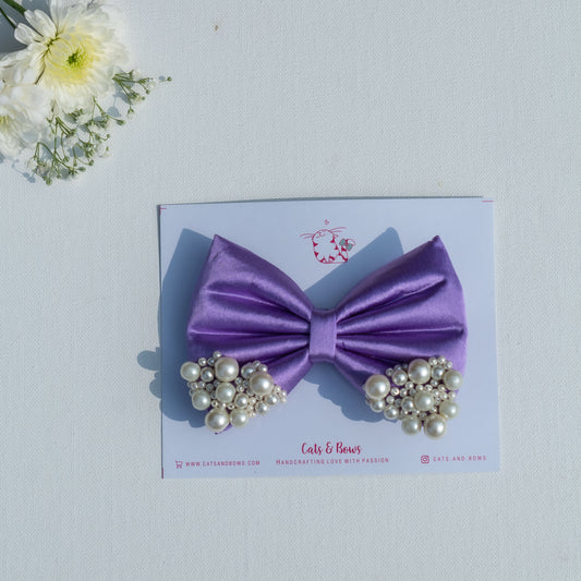 Lilac Pearl Bow