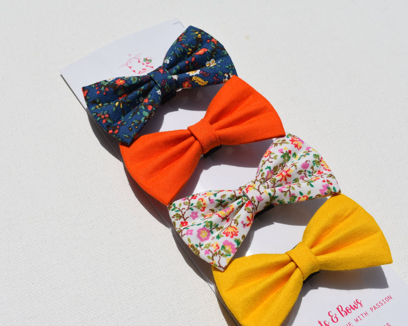 Summery Picnic  - Petite bows set of 4