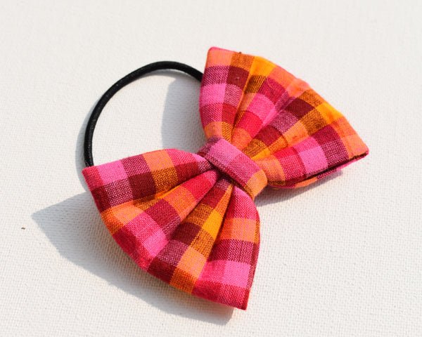 Pink Checkers - Hairtie